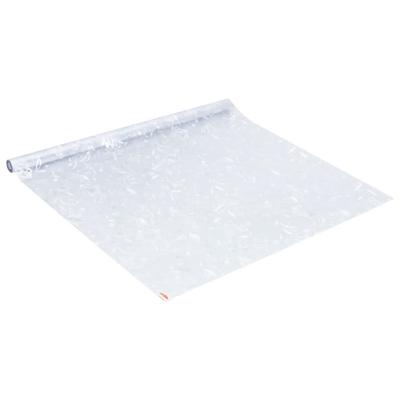 vidaXL matt virágminta PVC ablakfólia 90 x 500 cm