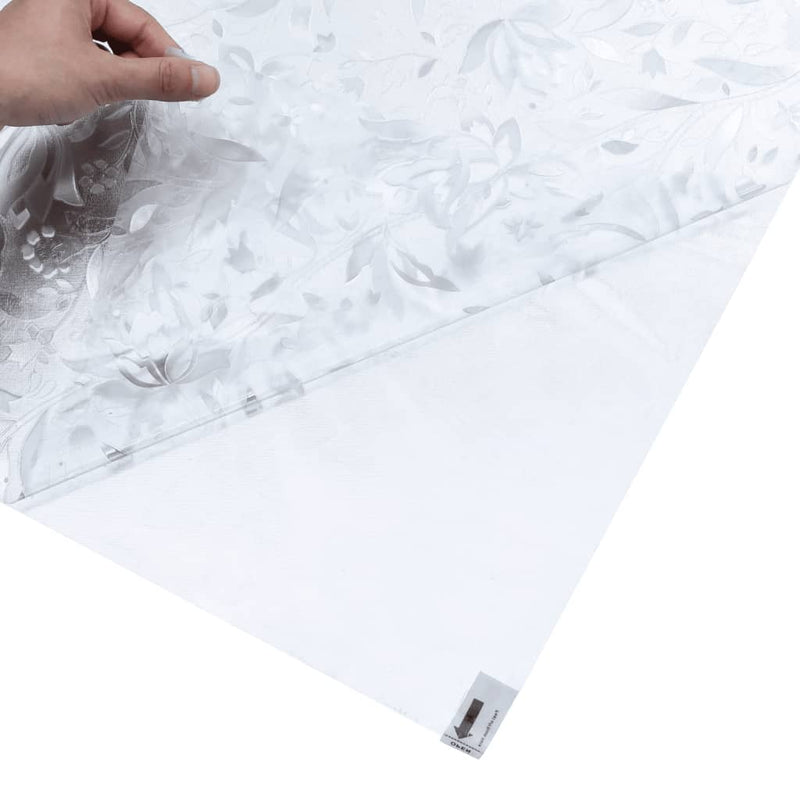 vidaXL matt virágminta PVC ablakfólia 90 x 500 cm