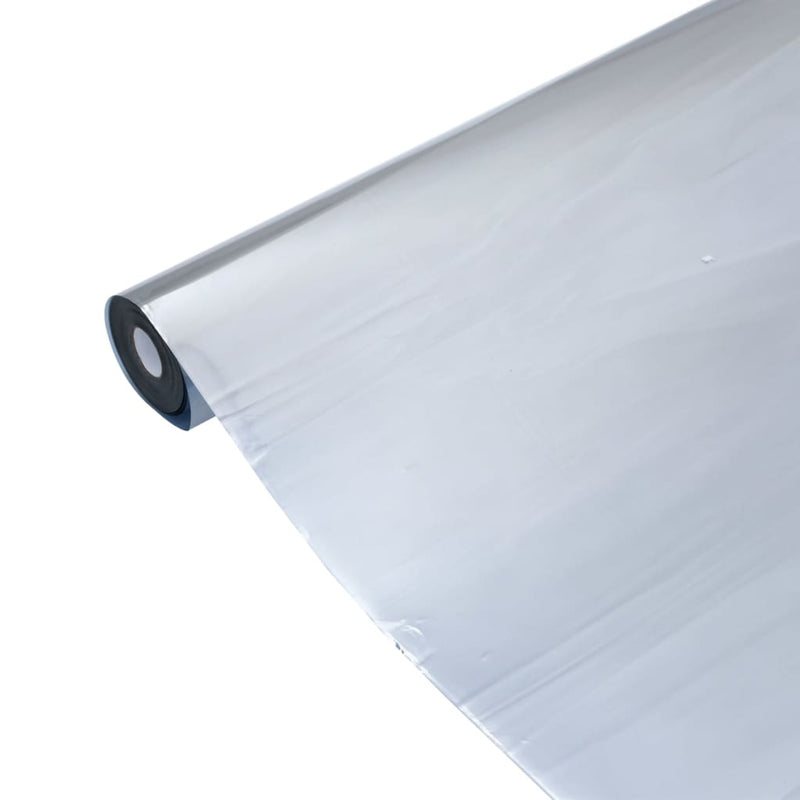 vidaXL ezüst PVC tükröző statikus napsugárzás elleni fólia 90 x1000 cm