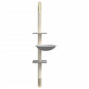 vidaXL világosszürke falra szerelhető kaparófa 142,5 cm