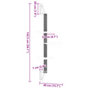 vidaXL sötétszürke falra szerelhető kaparófa 142,5 cm