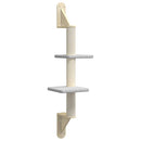 vidaXL világosszürke falra szerelhető kaparófa 108 cm