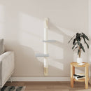 vidaXL világosszürke falra szerelhető kaparófa 108 cm