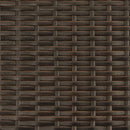 vidaXL 2 személyes barna polyrattan kerti kanapé napernyővel/székkel