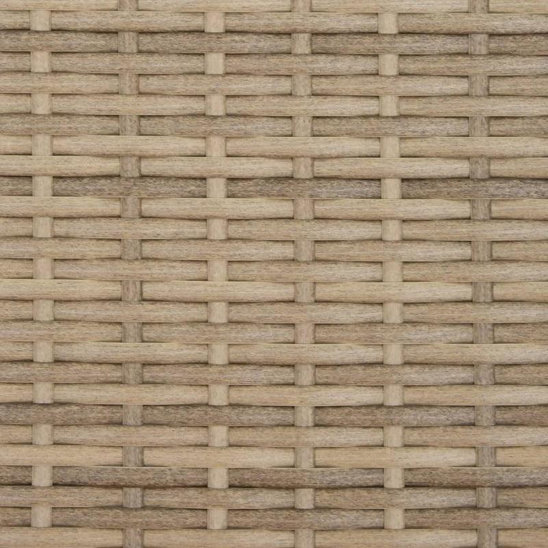 vidaXL 2 személyes bézs polyrattan kerti kanapé napernyővel/székkel