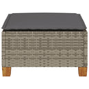 vidaXL szürke polyrattan kerti ülőke párnával 63,5 x 56 x 32 cm