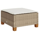 vidaXL szürke polyrattan kerti ülőke párnával 63,5 x 56 x 32 cm