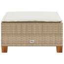 vidaXL szürke polyrattan kerti ülőke párnával 63,5 x 56 x 32 cm