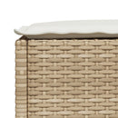 vidaXL szürke polyrattan kerti ülőke párnával 63,5 x 56 x 32 cm