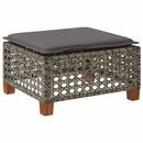 vidaXL szürke polyrattan kerti ülőke párnával 63,5 x 56 x 32 cm