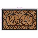 vidaXL négyszögletes gumi és kókuszrost lábtörlő 45 x 75 cm