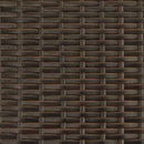 vidaXL 2 személyes barna polyrattan kerti kanapé baldachinnal/székkel