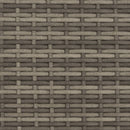 vidaXL 2 személyes szürke polyrattan kerti kanapé baldachinnal/székkel