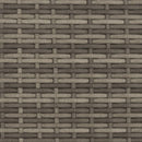 vidaXL 2 személyes szürke polyrattan kerti kanapé zsámolyokkal