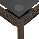 vidaXL 3 részes barna polyrattan kerti ülőgarnitúra párnával