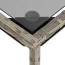 vidaXL 3 részes világosszürke polyrattan kerti ülőgarnitúra párnával