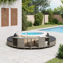 vidaXL 2 db szürke polyrattan tárolópolc pezsgőfürdőhöz