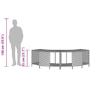 vidaXL 2 db szürke polyrattan tárolópolc pezsgőfürdőhöz