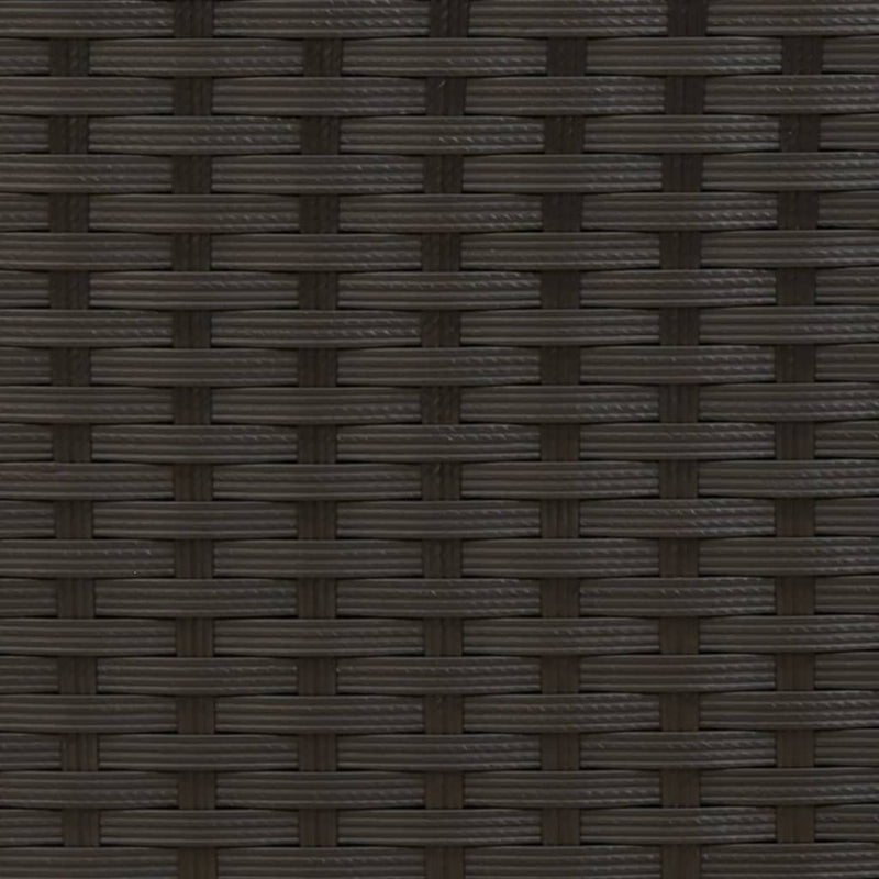 vidaXL fekete polyrattan dupla napozóágy tetővel és párnával