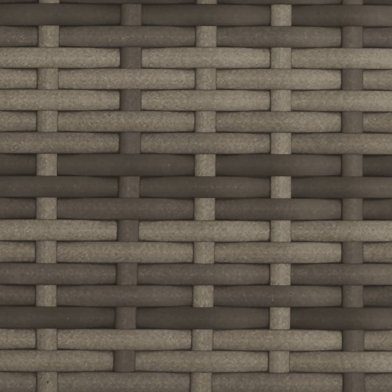 vidaXL szürke polyrattan dupla napozóágy tetővel és párnával