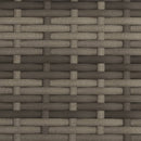 vidaXL szürke polyrattan kétszemélyes napozóágy napellenzővel és párnákkal