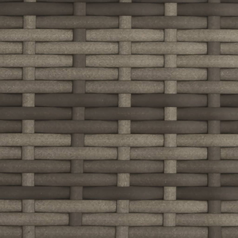 vidaXL szürke polyrattan kétszemélyes napozóágy napellenzővel és párnákkal