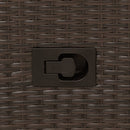 vidaXL 2 db barna polyrattan dönthető kerti szék párnákkal