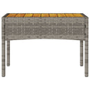 vidaXL 2 személyes szürke polyrattan kerti pad párnákkal és asztallal