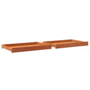 vidaXL 2 db mézbarna tömör fenyőfa kanapéágy fiók