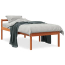 vidaXL viaszbarna tömör fenyőfa időseknek való ágy 75x190 cm