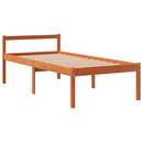 vidaXL viaszbarna tömör fenyőfa időseknek való ágy 75x190 cm