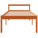 vidaXL viaszbarna tömör fenyőfa időseknek való ágy 75x190 cm