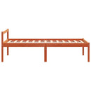 vidaXL viaszbarna tömör fenyőfa időseknek való ágy 75x190 cm