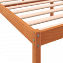 vidaXL viaszbarna tömör fenyőfa időseknek való ágy 75x190 cm