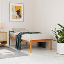 vidaXL viaszbarna tömör fenyőfa időseknek való ágy 75x190 cm