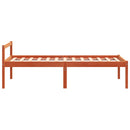 vidaXL viaszbarna tömör fenyőfa időseknek való ágy 90 x 190 cm