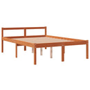 vidaXL viaszbarna tömör fenyőfa időseknek való ágy 140 x 190 cm