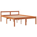 vidaXL viaszbarna tömör fenyőfa időseknek való ágy 120 x 200 cm
