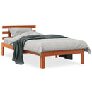 vidaXL viaszbarna tömör fenyőfa ágy matrac nélkül 75 x 190 cm