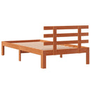 vidaXL viaszbarna tömör fenyőfa ágy matrac nélkül 75 x 190 cm