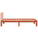 vidaXL viaszbarna tömör fenyőfa ágy matrac nélkül 100 x 200 cm