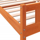 vidaXL viaszbarna tömör fenyőfa ágy matrac nélkül 75 x 190 cm