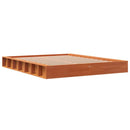 vidaXL viaszbarna tömör fenyőfa ágy matrac nélkül 150 x 200 cm