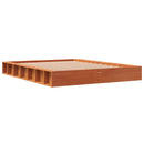 vidaXL viaszbarna tömör fenyőfa ágy matrac nélkül 120 x 200 cm