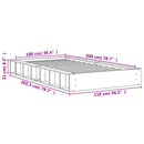 vidaXL viaszbarna tömör fenyőfa ágy matrac nélkül 100 x 200 cm