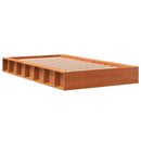 vidaXL viaszbarna tömör fenyőfa ágy matrac nélkül 75 x 190 cm