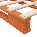 vidaXL viaszbarna tömör fenyőfa raklapágy 180 x 200 cm