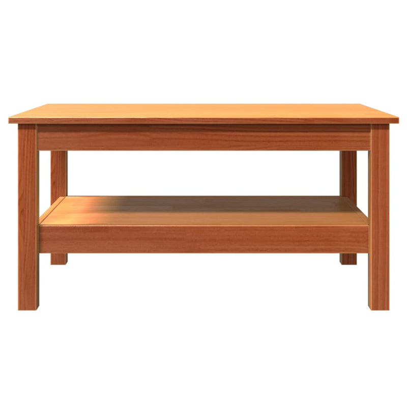 vidaXL viaszbarna tömör fenyőfa dohányzóasztal 80 x 50 x 40 cm