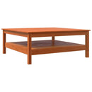 vidaXL viaszbarna tömör fenyőfa dohányzóasztal 100 x 100 x 40 cm