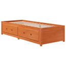vidaXL viaszbarna tömör fenyőfa kanapéágy matrac nélkül 90 x 190 cm